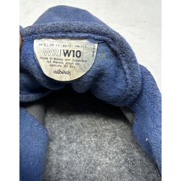 Allbirds Wool Runners Blue Women's Size 10 - Picture 8 of 10